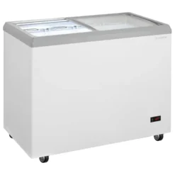 Eiscreme-Gefriertruhe 217 Liter mit LED-Beleuchtung und Rollen