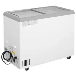 Eiscreme-Gefriertruhe 217 Liter mit LED-Beleuchtung und Rollen