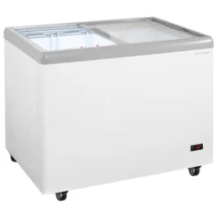 Eiscreme-Gefriertruhe 284 Liter mit LED-Beleuchtung und Rollen