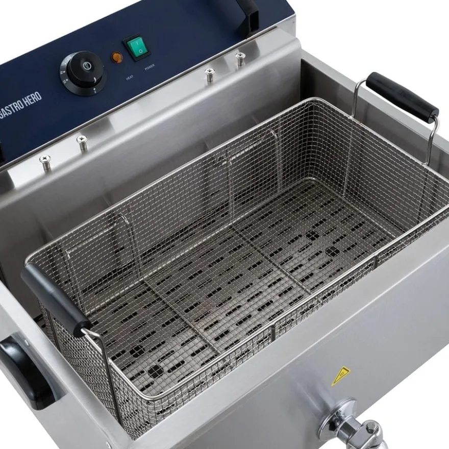 Elektro Backwaren-Fritteuse - 20,4 Liter - 5 kW - mit Ablasshahn