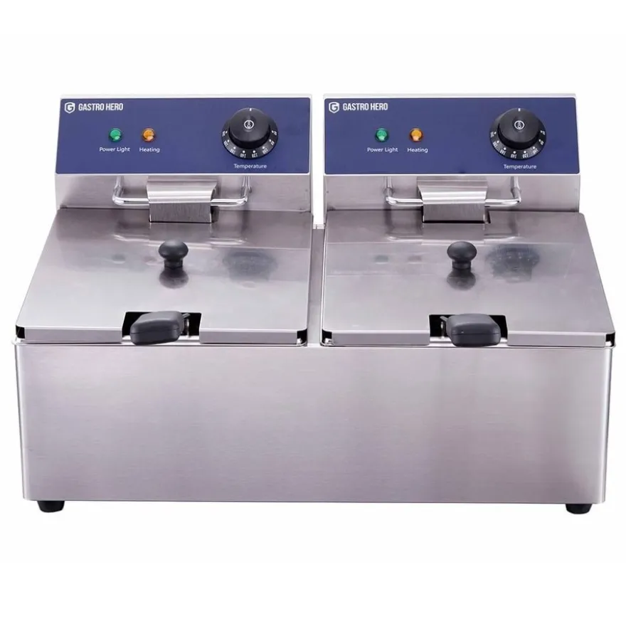 Elektro-Doppel-Fritteuse ECO 6+6 Liter