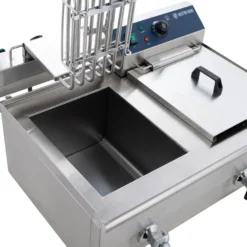 Elektro-Doppel-Fritteuse ECO 13+13 Liter mit Ablasshahn, 2x 5000 W, 400 V