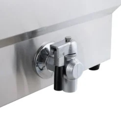 Elektro-Doppel-Fritteuse ECO 13+13 Liter mit Ablasshahn, 2x 5000 W, 400 V
