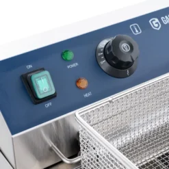 Elektro-Doppel-Fritteuse ECO 13+13 Liter mit Ablasshahn, 2x 5000 W, 400 V