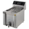 Elektro-Fritteuse Profi 12 Liter mit Ablasshahn, 400 V