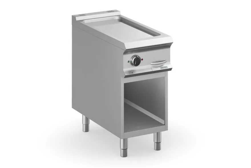 Elektrogrillplatte Dexion Lux 980 - 40/90 - glatt, verchromt - herausnehmbare Fettschublade - 7 kW