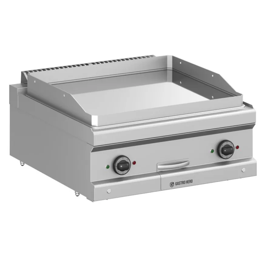 Elektrogrillplatte Serie 700 - 70/70 - glatt, verchromt - Tischgerät