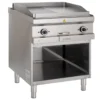 Elektrogrillplatte Serie 700 - 70/70 -½ glatt, ½ gerillt