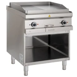 Elektrogrillplatte Serie 700 - 70/70 -½ glatt, ½ gerillt