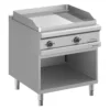 ElektrogrillplatteSerie 900 - 80/90 - ⅔ glatt, verchromt, ⅓ gerillt
