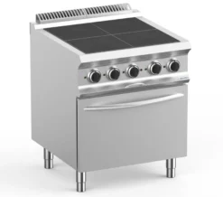 Elektroherd Dexion Lux 700 - 70/73 mit Elektrobackofen - 4 quadratische, abgesenkte Kochfelder - 10 kW