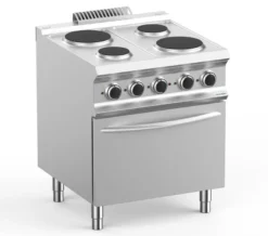 Elektroherd Dexion Lux 700 - 70/73 mit Elektrobackofen - 4 runde Kochflächen - 13,5 kW
