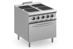 Elektroherd Dexion Lux 980 - 80/90 mit Elektrobackofen - 4 quadratische Kochfelder - 26 kW