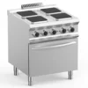 Elektroherd Dexion Lux- 700 - 70/73 mit Elektrobackofen - 4 quadratische Kochfelder - 15,3 kW