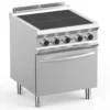 Elektroherd Dexion Lux- 700 - 70/73 mit Elektrobackofen, Umluft - 4 quadratische, abgesenkte Kochfelder - 12,6kW