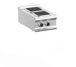 Elektroherd Dexion Lux 700 - 40/73 - Tischgerät - 2 quadratische Kochfelder - 5,2 kW