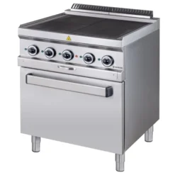 Elektroherd Serie 700 - 70/70mit Elektrobackofen, Umluft - 4 quadratische, abgesenkte Kochfelder - 12,6 kW