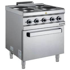 Elektroherd Serie 700 - 70/70 mit Elektrobackofen - 4 runde Kochfelder - 13,5 kW