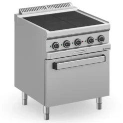 Elektroherd Serie 700 - 70/70 mit Elektrobackofen - 4 quadratische, abgesenkte Kochfelder - 15,3 kW