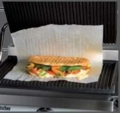 Elektro-Kontaktgrill 2,2 kW Grillplatten gerillt
