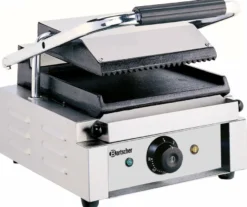 Elektro-Kontaktgrill 1,8 kW Grillplatte oben gerillt, unten glatt