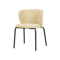 Feros Break Stapelstuhl mit Bezug – Beige