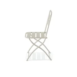 Feros Breeze Bistro Klappstuhl Metall – Beige