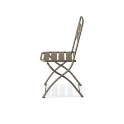 Feros Breeze Bistro Klappstuhl Metall – Cappuccino
