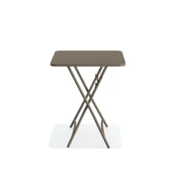 Feros Breeze Bistro Klapptisch Metall – Cappuccino