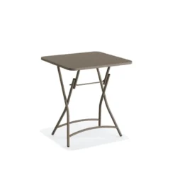 Feros Breeze Bistro Klapptisch Metall – Cappuccino