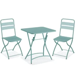 Feros Breeze Bistro Set - Blau