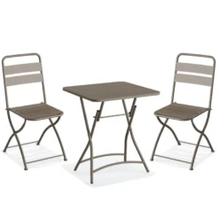 Feros Breeze Bistro Set - Cappuccino