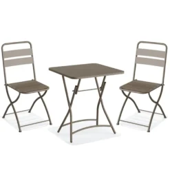 Feros Breeze Bistro Set - Cappuccino