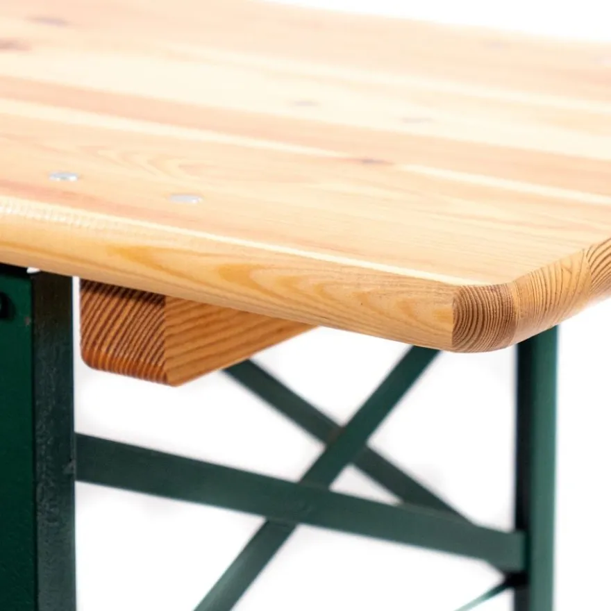 Feros Faltbare Bierganitur mit Tische 80 cm - Brauereiqualität