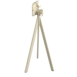 Feros Infinity Tripod Stehtisch Sand frame + Moonstone HPL 70x70 cm