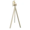 Feros Infinity Tripod Stehtisch Sand frame + Riverwashed Wood HPL Ø70 cm