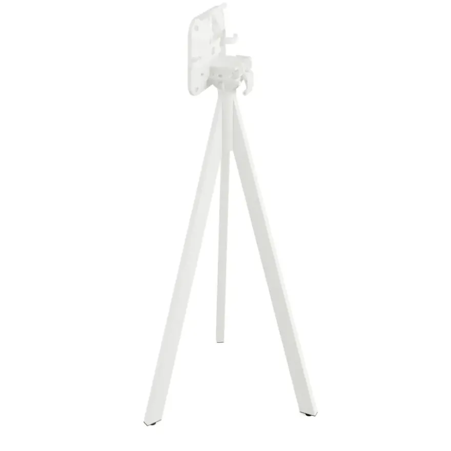 Feros Infinity Tripod Stehtisch Weiß frame + Galaxy Marble HPL Ø70 cm