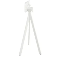 Feros Infinity Tripod Stehtisch Weiß frame + Schwarz HPL Ø70 cm