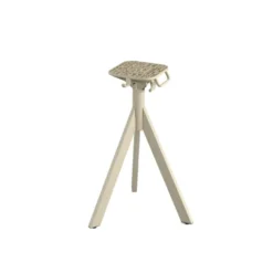 Feros Infinity Tripod Terrassentisch Sand frame + Moonstone HPL 70x70 cm