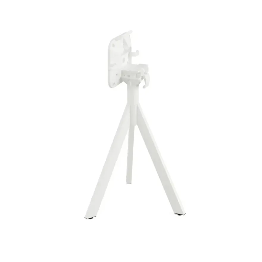 Feros Infinity Tripod Terrassentisch Weiß frame + Schwarz HPL 70x70 cm