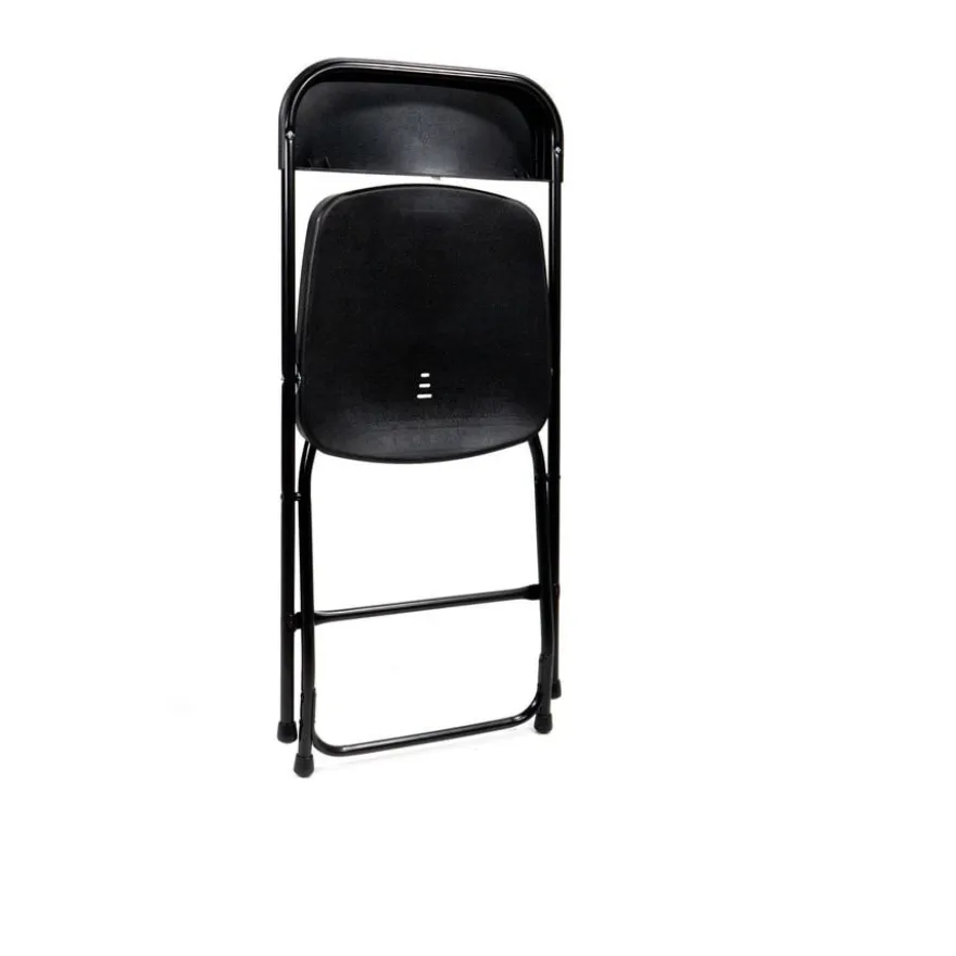 Feros Klappstuhl Budget, Schwarz, Stahlgestell, klappbar