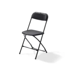 Feros Klappstuhl Budget, Schwarz, Stahlgestell, klappbar