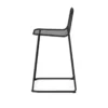 Feros Mase Barhocker Metall stapelbar – Schwarz