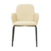 Feros Paddy Stapelstuhl mit Bezug – Beige