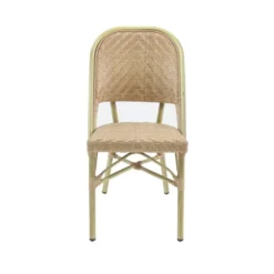 Feros Paris Bistrostuhl Rattan – Bambus-Natur