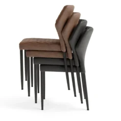 Feros Restaurantstuhl Louis, Velour Grün, velours fabric gepolstert