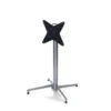 Feros Terrassentisch X Cross niedrig Stahl 740 mm, 11001, HPL Tischplatte 700 x 700 mm