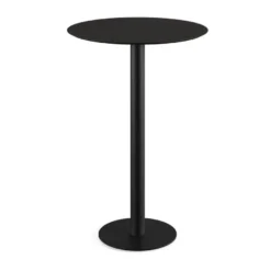 Feros Urban Stehtisch Schwarz frame +Schwarz HPL Ø70 cm