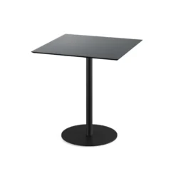 Feros Urban Terrassentisch Schwarz gestell + Schwarz HPL 70 x 70 cm