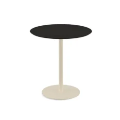 Feros Urban Terrassentisch Sand frame +Schwarz HPL Ø70 cm